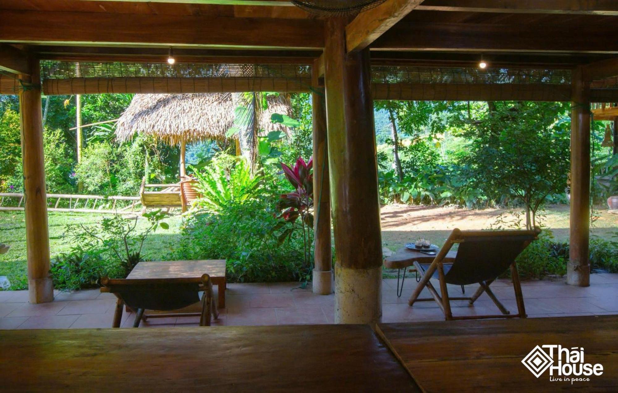 Thai House Pu Luong - Century Old Stilt House With Terrace Views Huong Ba Thuoc Exterior photo