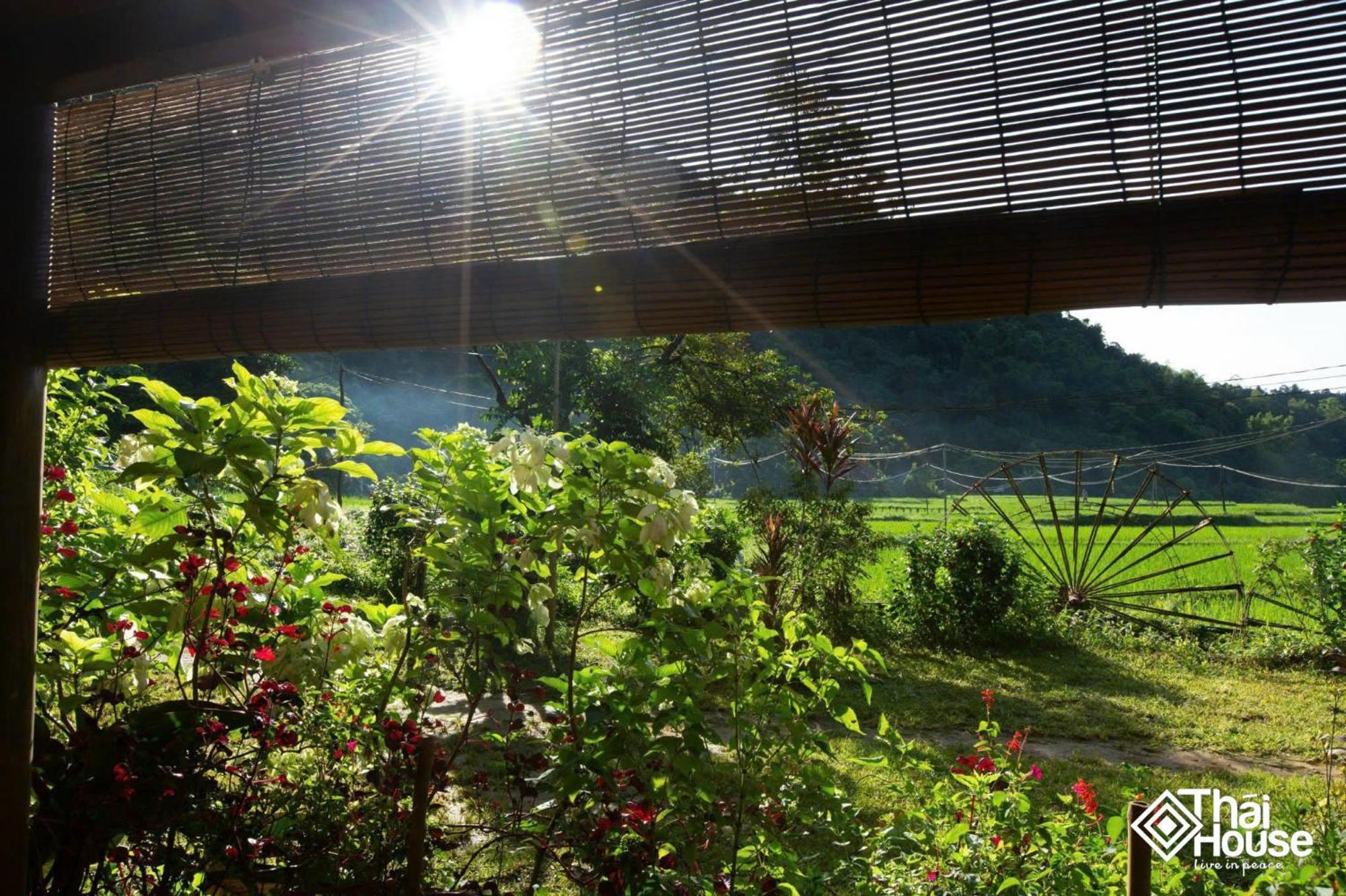 Thai House Pu Luong - Century Old Stilt House With Terrace Views Huong Ba Thuoc Exterior photo