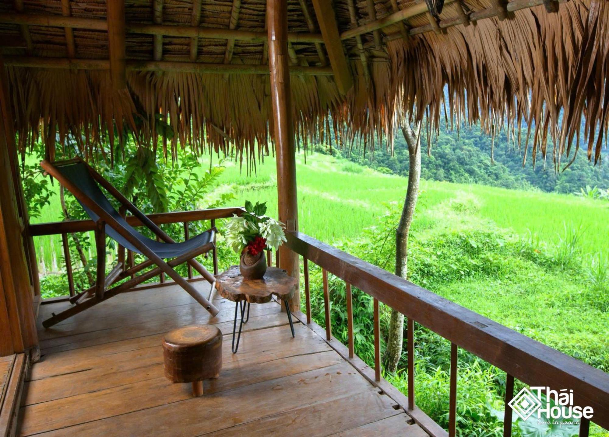 Thai House Pu Luong - Century Old Stilt House With Terrace Views Huong Ba Thuoc Exterior photo